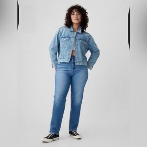 GAP Women's Straight Leg Jeans - Light Blue